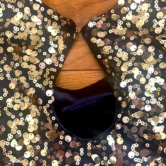 B Darlin Gold Sequin Dress - Picture 5 of 7